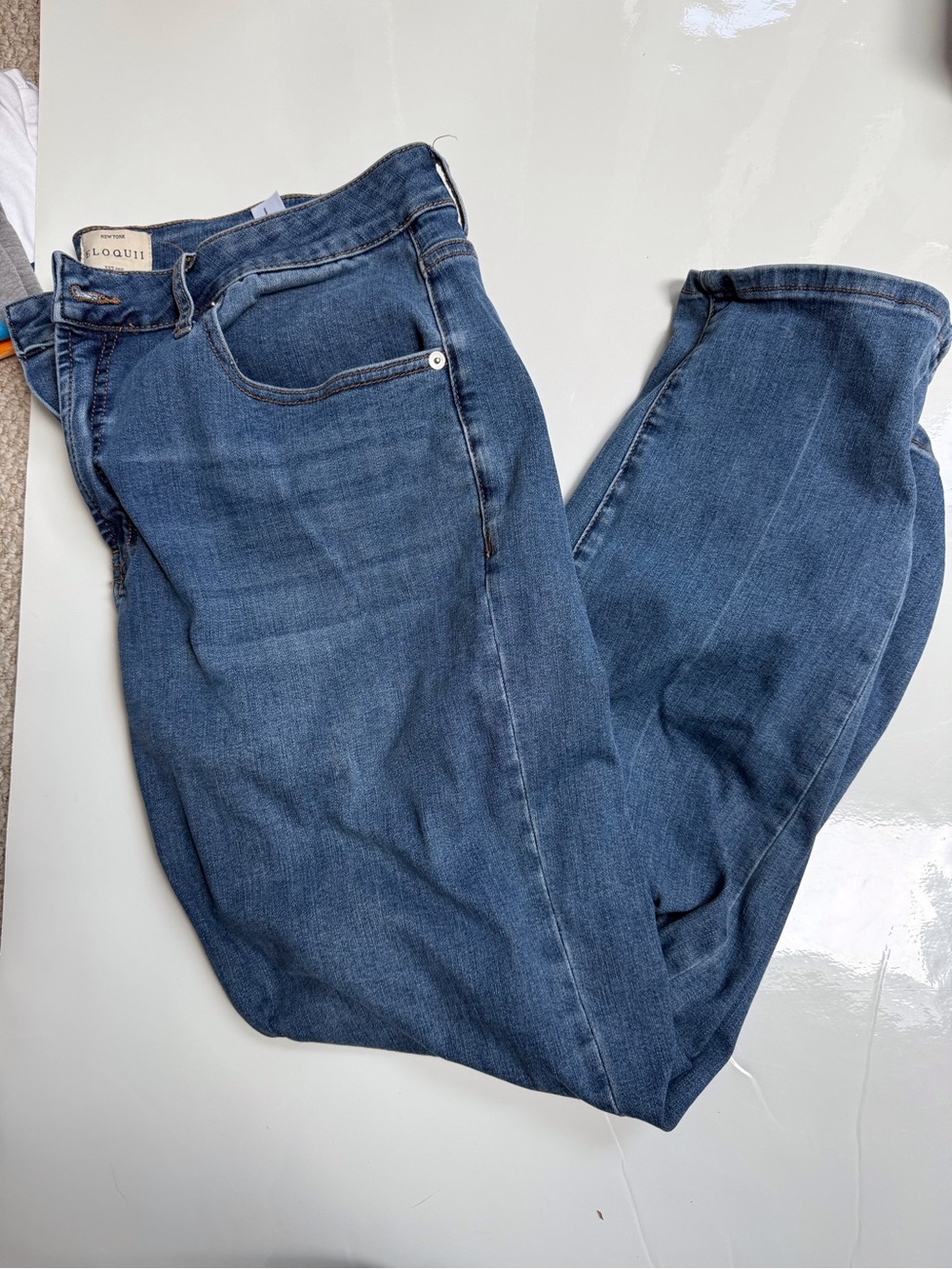 Eloquii Dark Blue Straight-Leg Jeans size 16